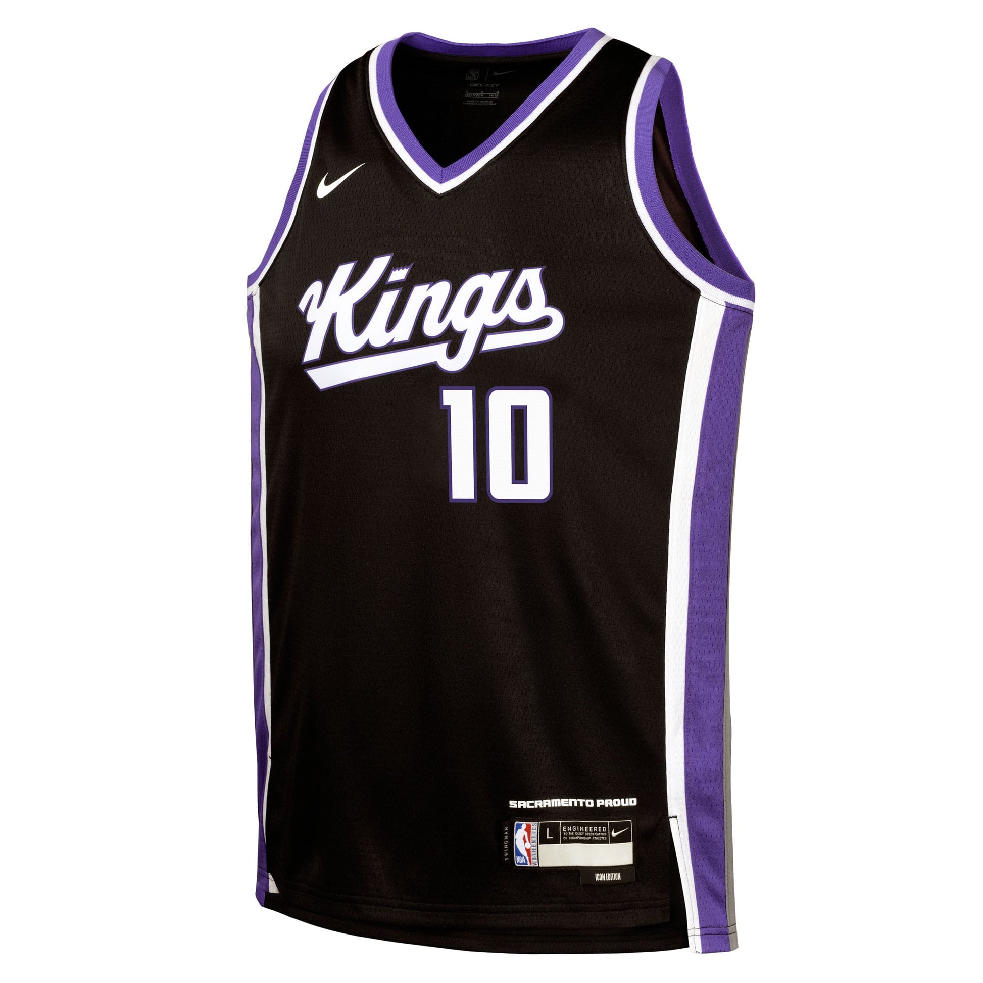Youth Sacramento Kings DeMar DeRozan Nike Black Swingman Jersey - Icon Edition