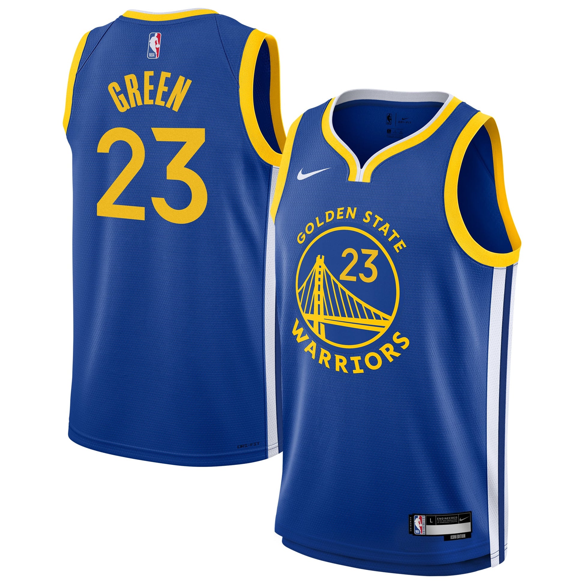 Youth Golden State Warriors Draymond Green Nike Royal Swingman Jersey - Icon Edition