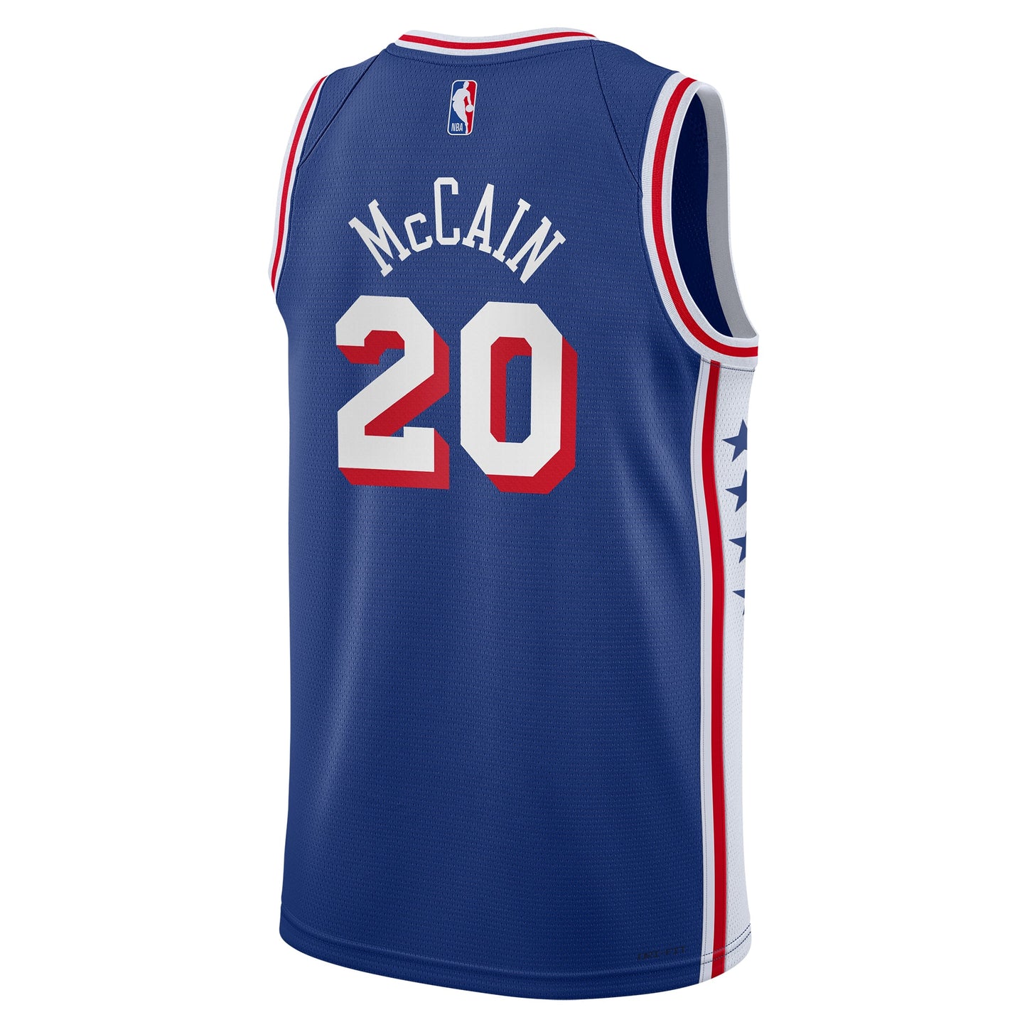 Youth Philadelphia 76ers Jared McCain Nike Royal Swingman Jersey - Icon Edition