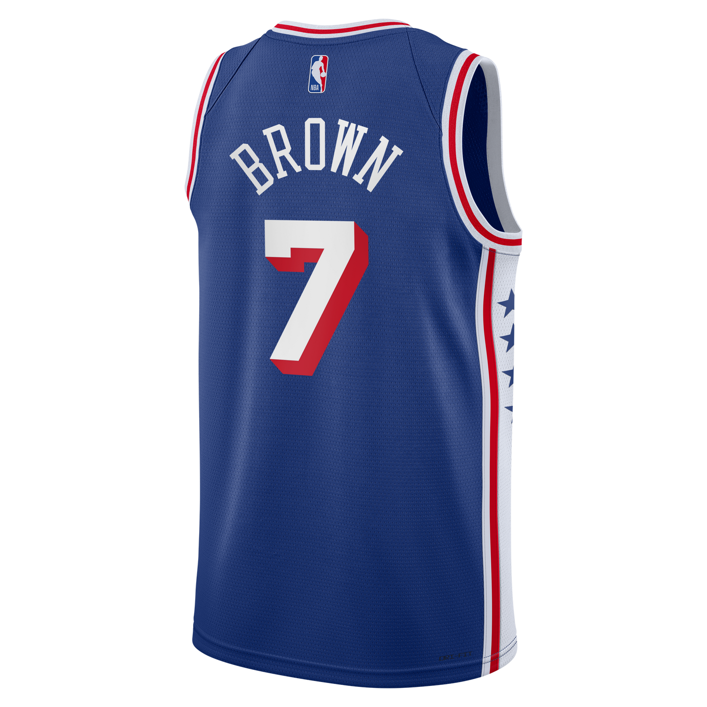 Youth Philadelphia 76ers Jaylen Brown Nike Royal Swingman Jersey - Icon Edition