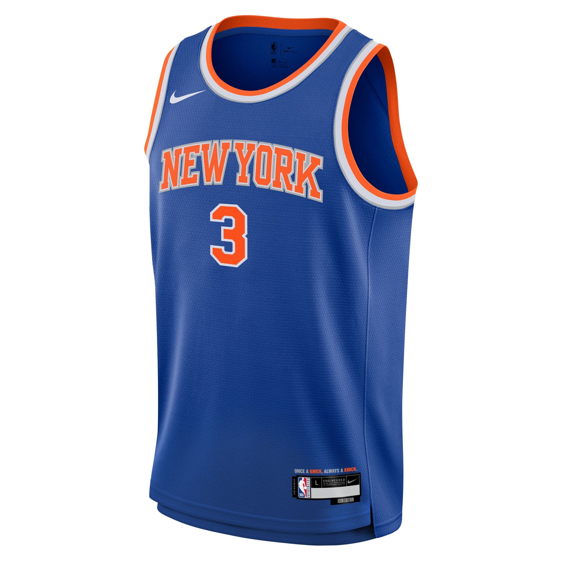 Youth New York Knicks Josh Hart Nike Blue Swingman Jersey - Icon Edition