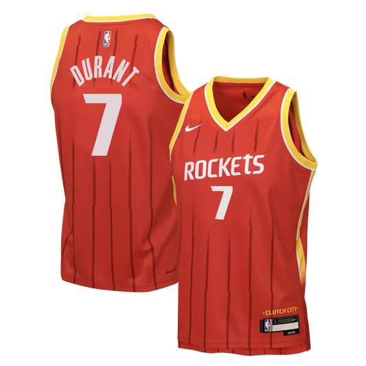 Youth Houston Rockets Kevin Durant Nike Red Swingman Jersey - Icon Edition