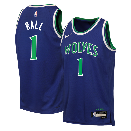Youth Minnesota Timberwolves LaMelo Ball Nike Blue Swingman Jersey - Icon Edition