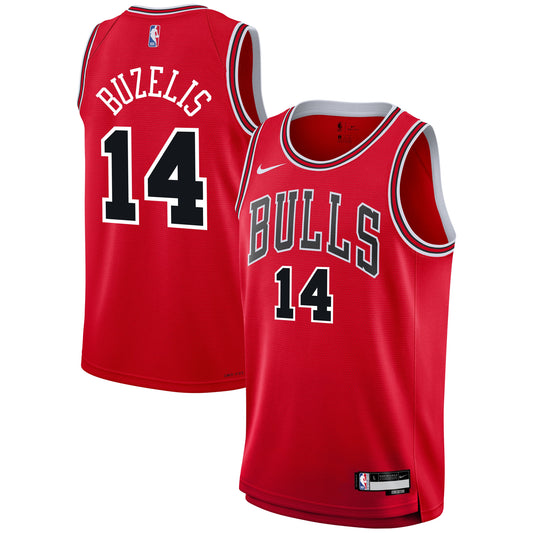 Youth Chicago Bulls Matas Buzelis Nike Red Swingman Jersey - Icon Edition