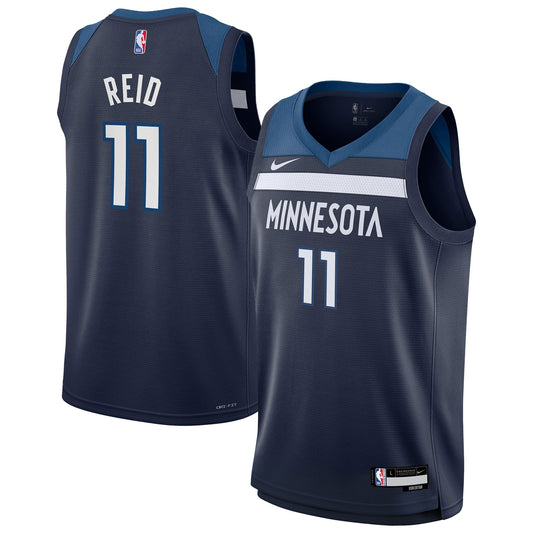 Youth Minnesota Timberwolves Naz Reid Nike Navy Swingman Jersey - Icon Edition