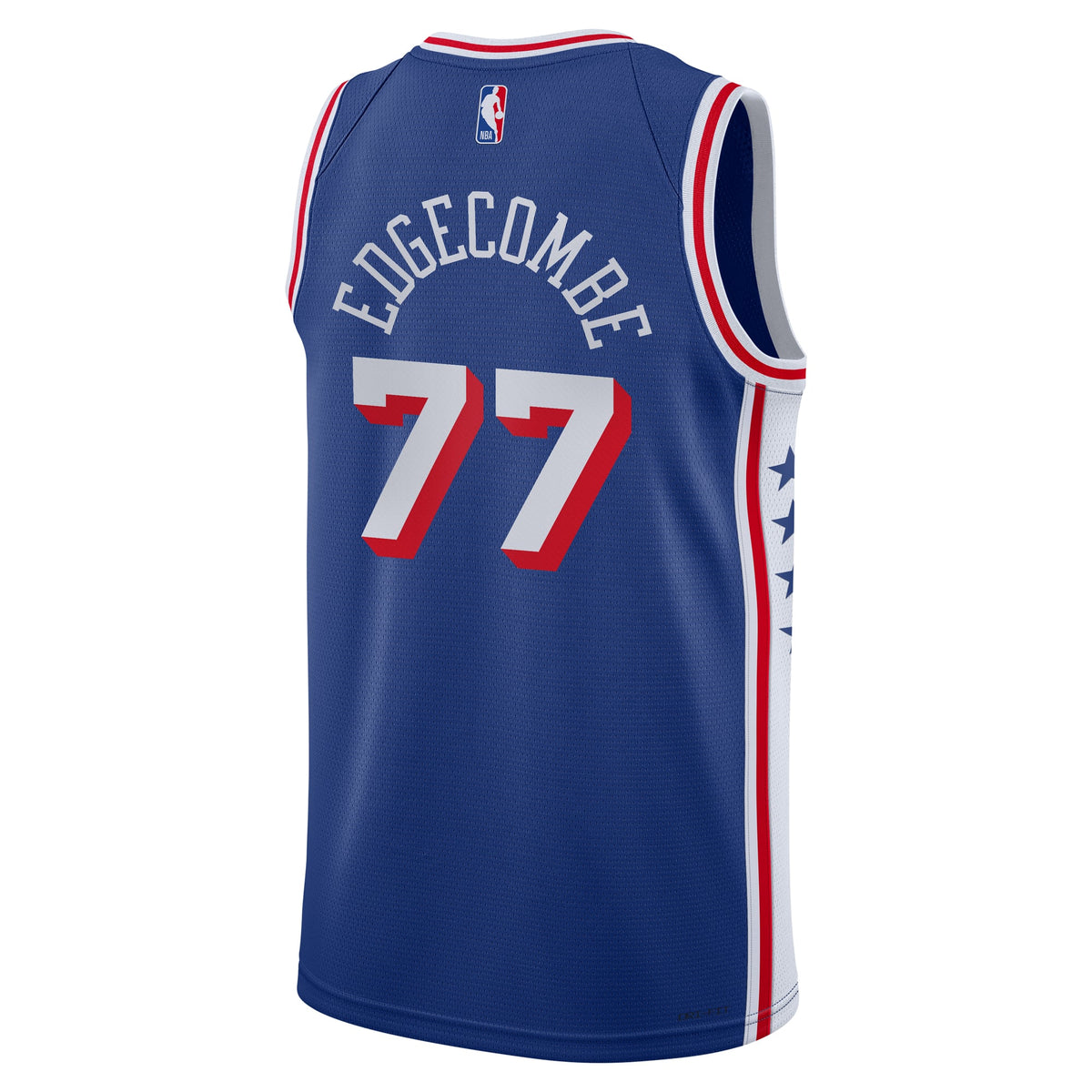 Youth Philadelphia 76ers VJ Edgecombe Nike Royal Swingman Jersey - Icon Edition