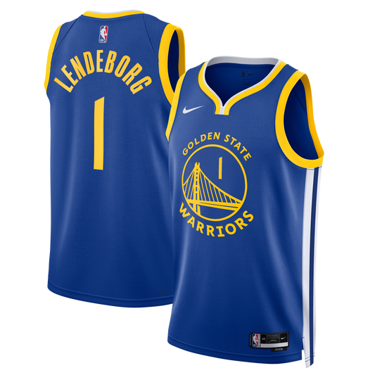 Youth Golden State Warriors Yaxel Lendeborg Nike Royal Swingman Jersey - Icon Edition